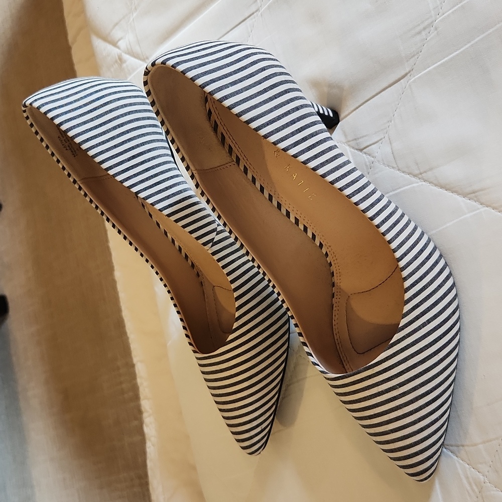Kelly & Katie striped heels